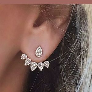 Rhinestone+Crystal Drop Earrings